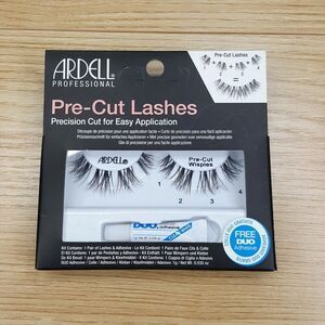 Ardell Professional Pre Cut Wispies Black False Lashes + Duo Adhesive Glue